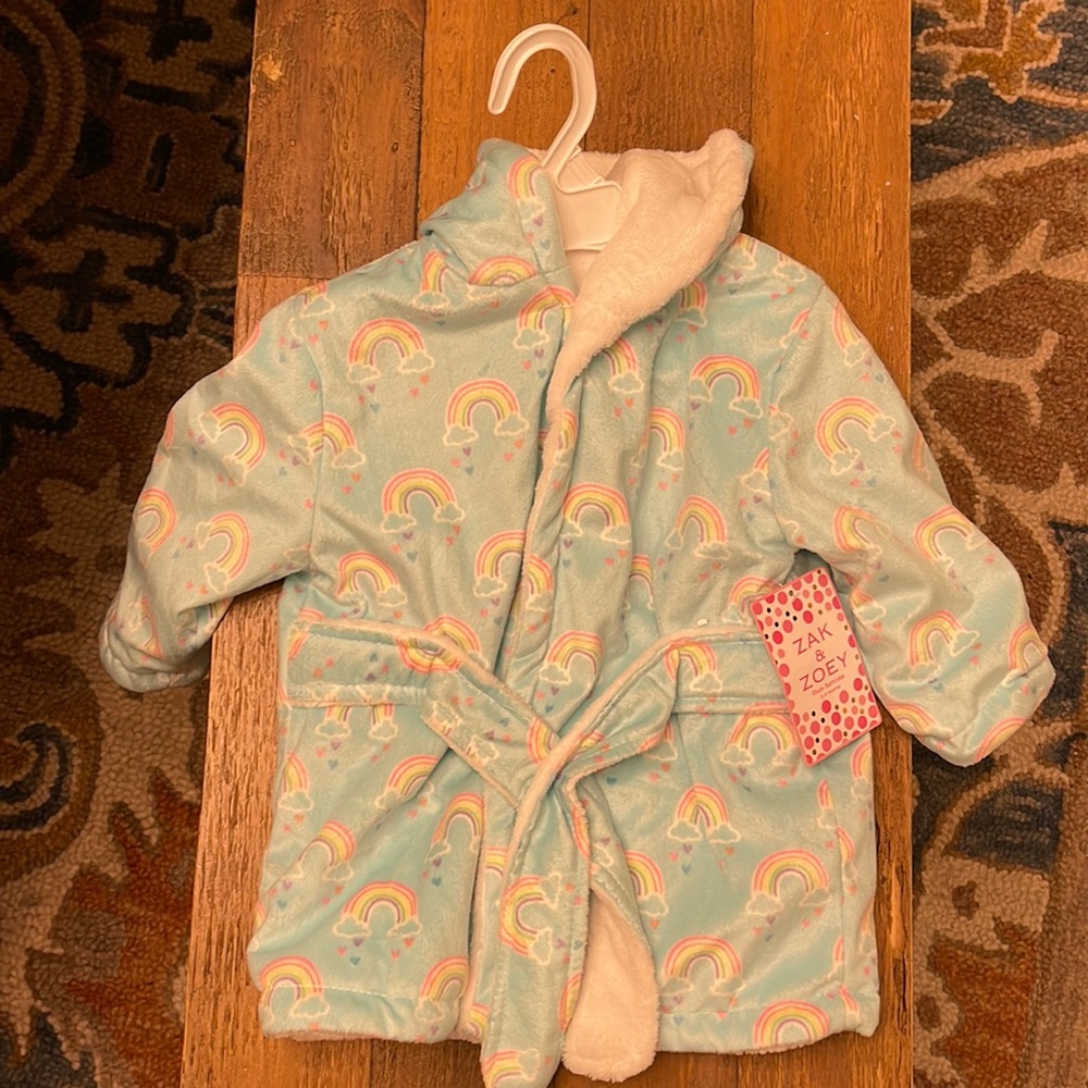 Baby girls bathrobe